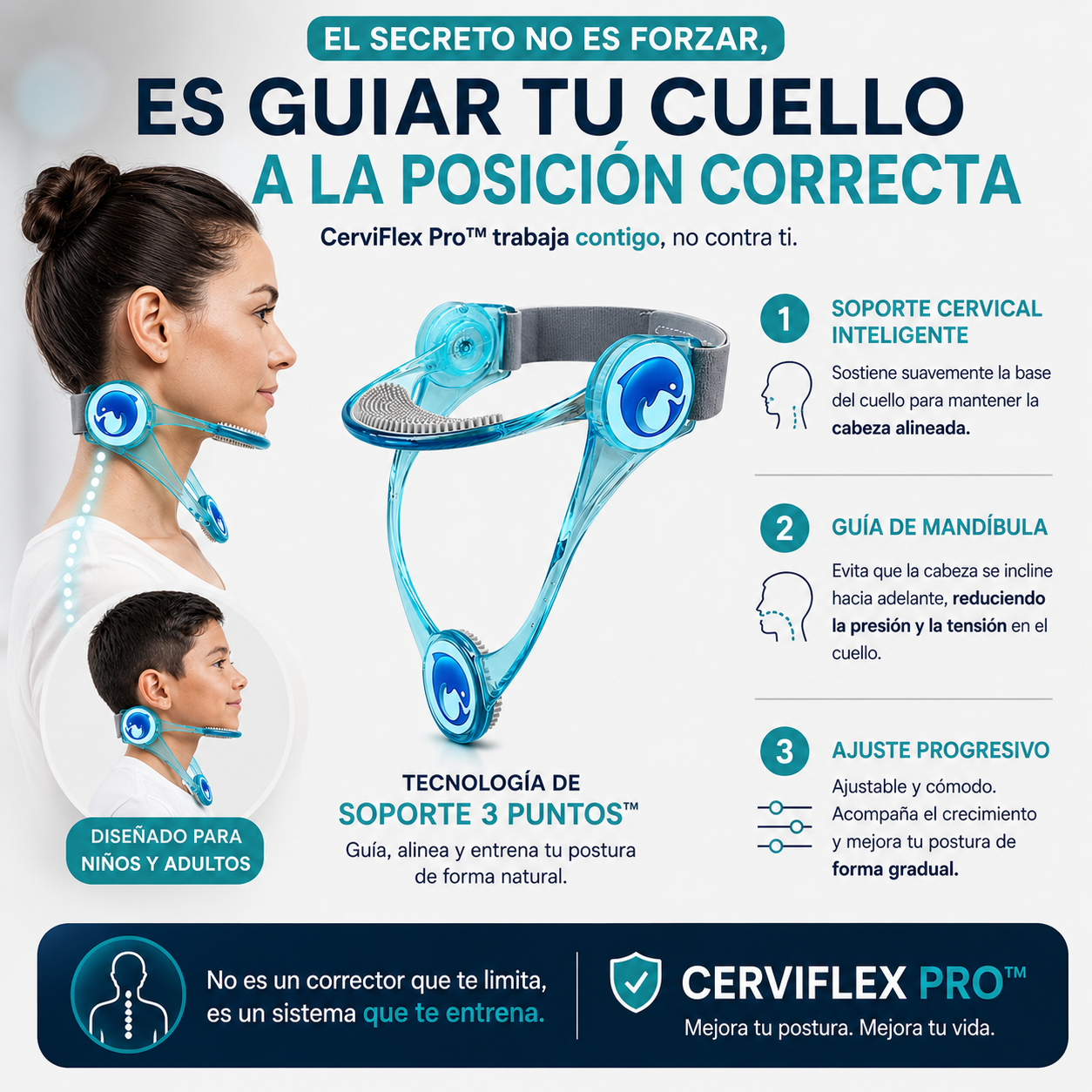 CerviFlex Pro™ Corrector de postura