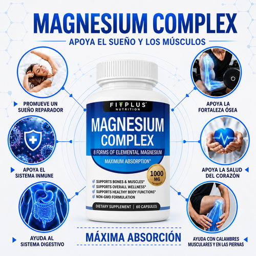 FITPLUS Magnesium Complex 8 en 1 – 60CAPS