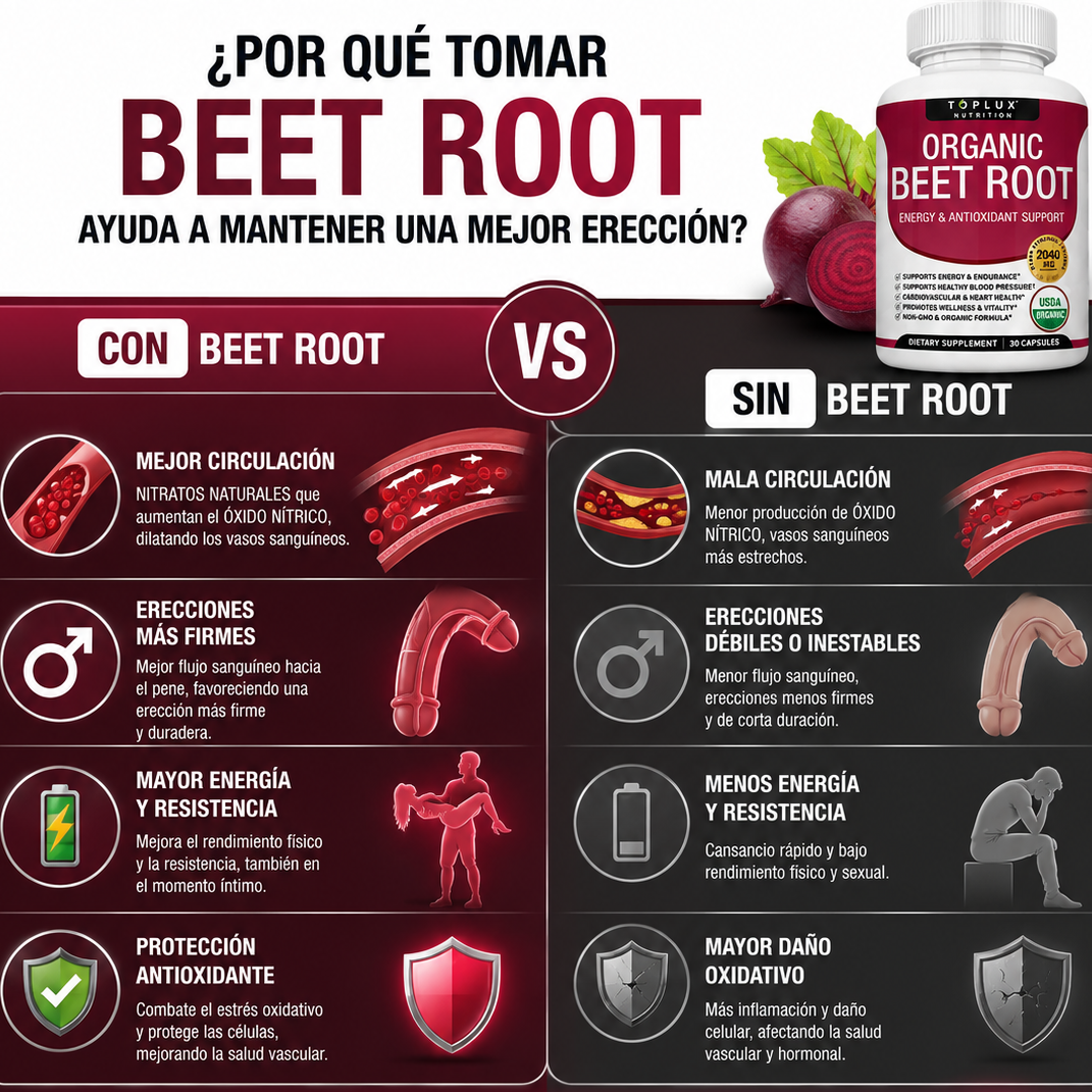 Organic Beet Root | 30 Cápsulas