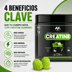 CREATINA GUMMIES SABOR MANZANA VERDE